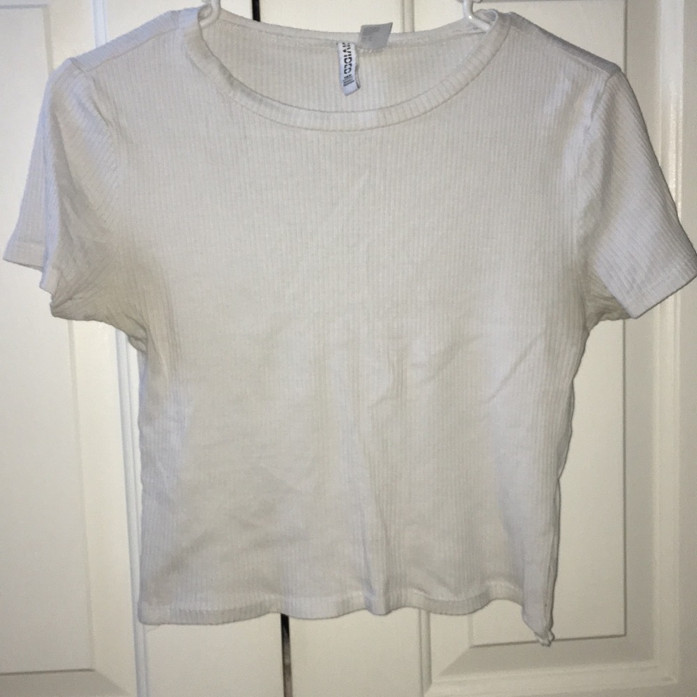 White crop top